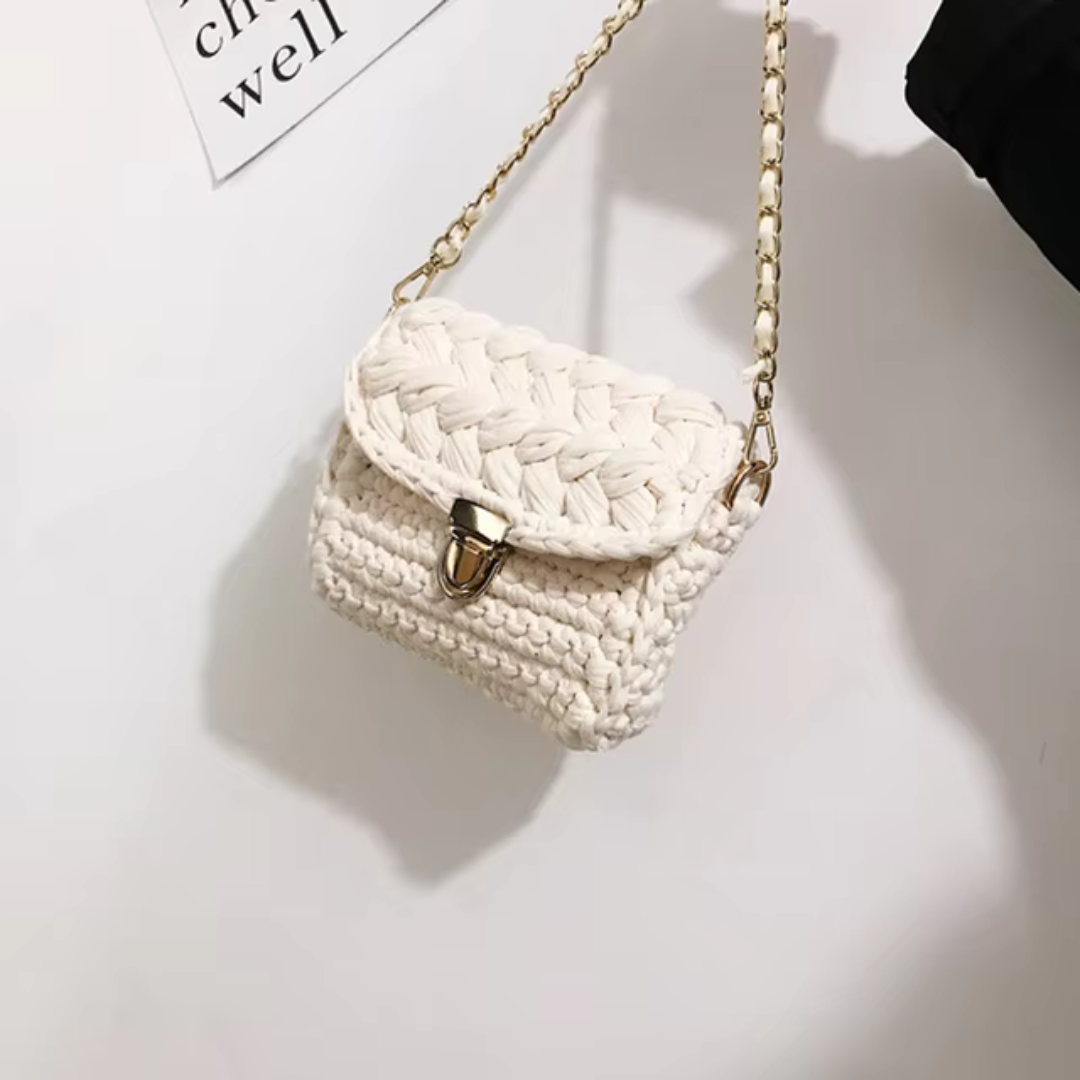 Sac à Bandoulière Tricoté Élégant | Confort & Style Chic