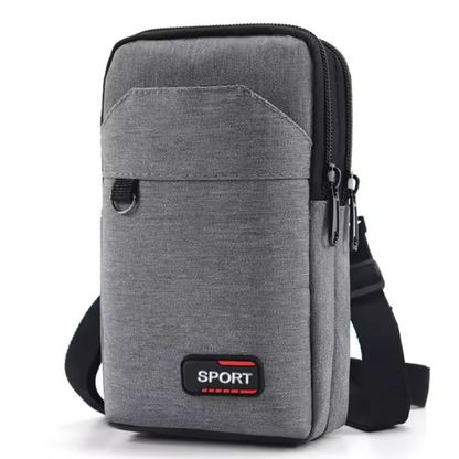 UrbanRunner Gris | Sac Banane Étanche Voyage et Sport pour Hommes