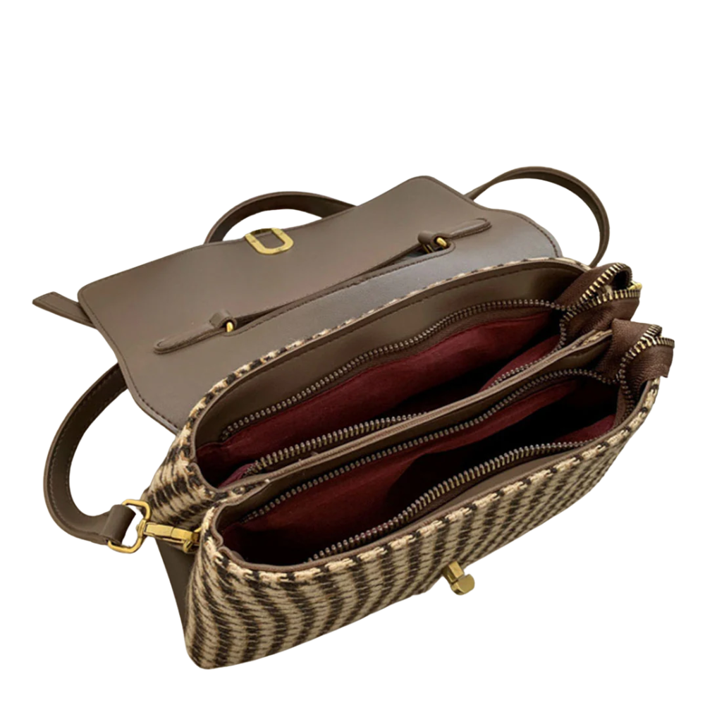 Sophie - Sac à Bandoulière Pied-de-Poule