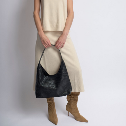 Sac Épaule Croco avec Pochette | Léger & Spacieux