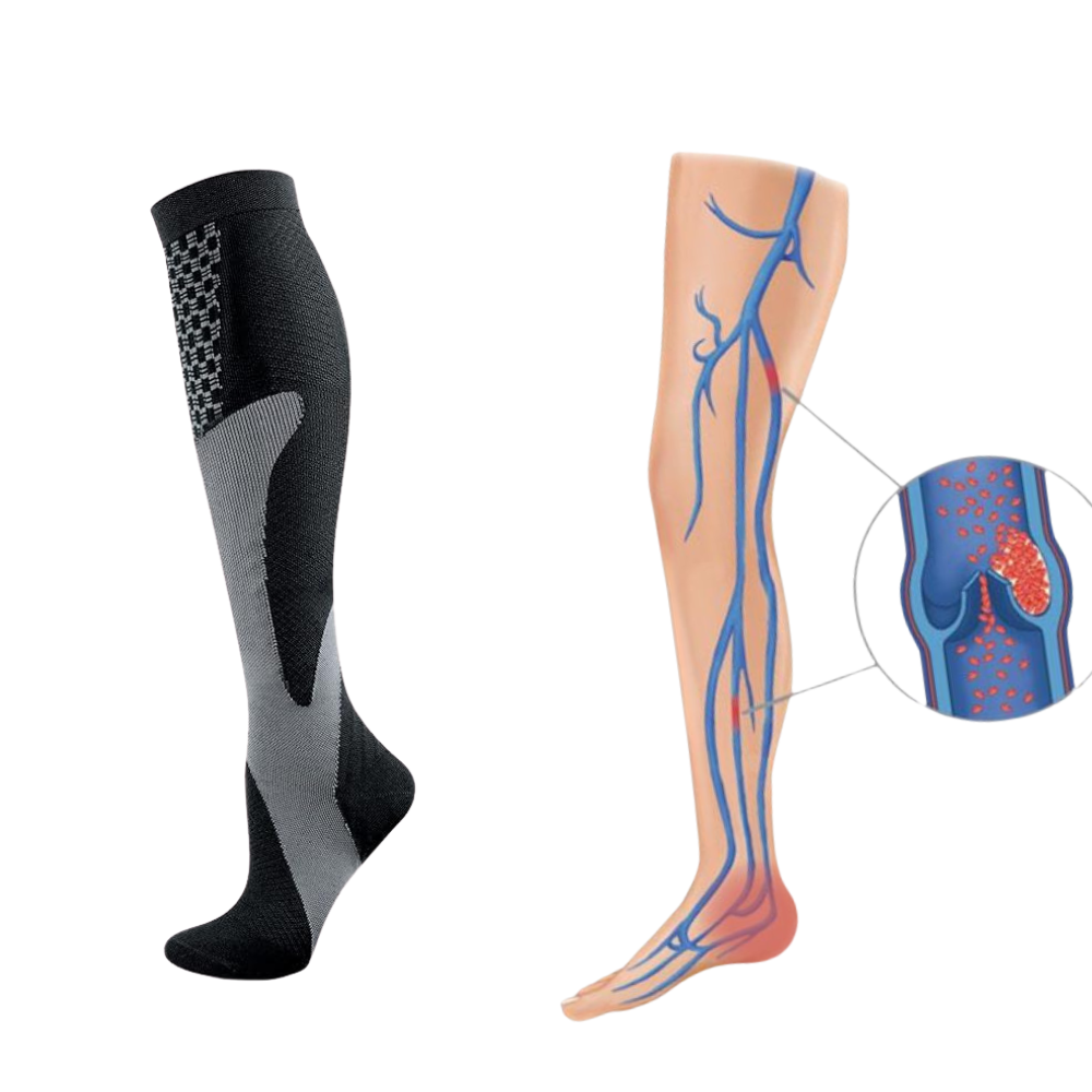 Chaussettes de Compression Orthopédiques de Sport | Soulagement Douleur & Gonflement