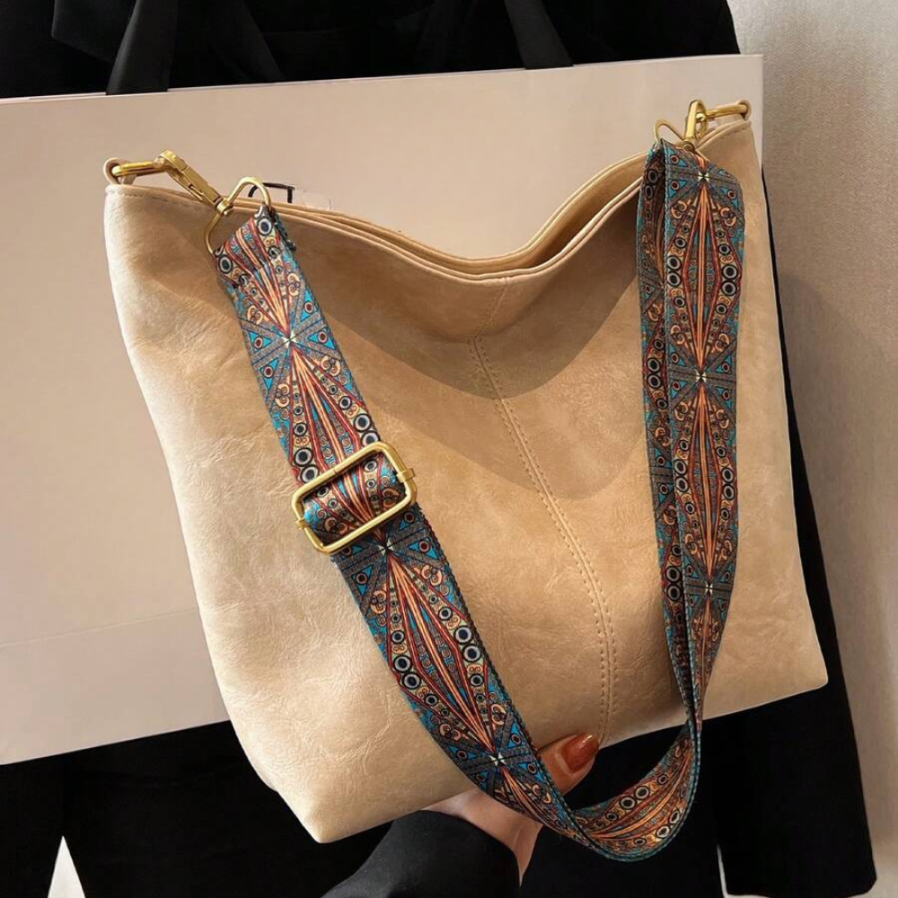 Sac Bandoulière Bohème 2-en-1 en Cuir Vegan | Écologique & Léger