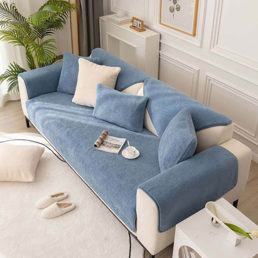 Bleu / Oreiller: 45 x 45 cm (1pc)