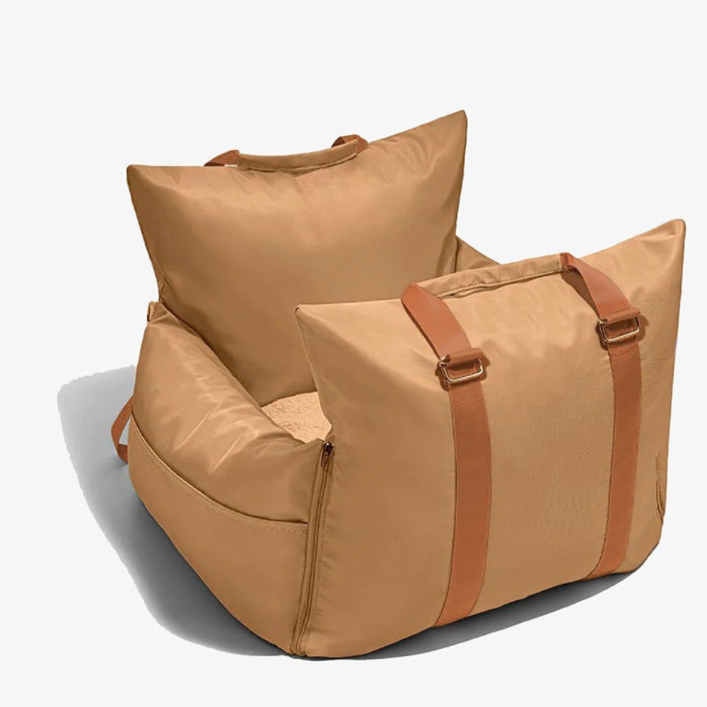 Siège Auto pour Chien de Luxe | Sûr et Confortable