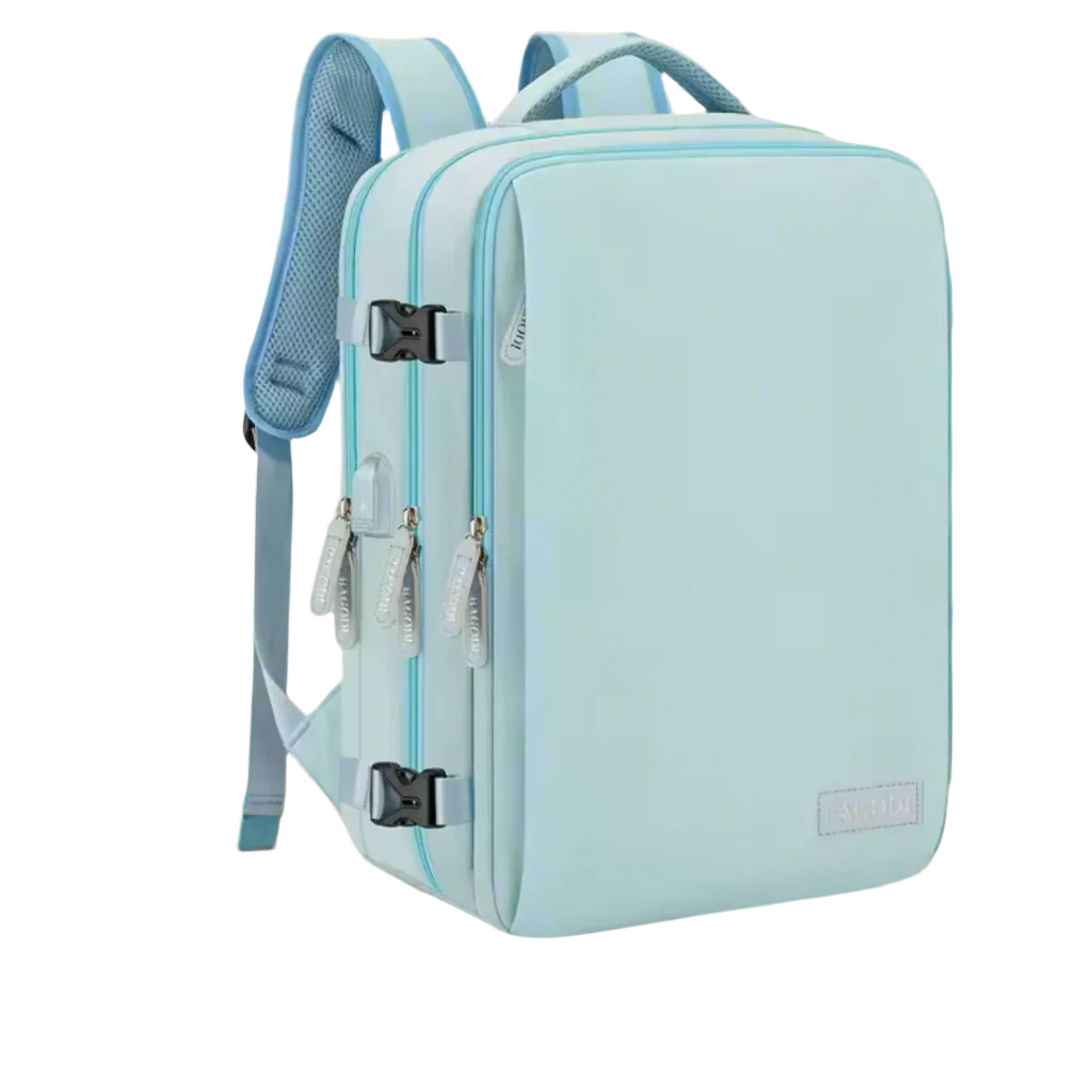 NomadX Sac à Dos Bleu Clair | Grande Capacité et Compartiment pour Laptop