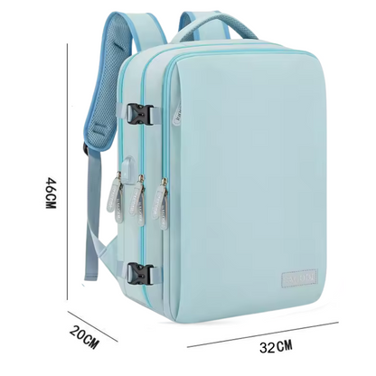 NomadX Sac à Dos Bleu Clair | Grande Capacité et Compartiment pour Laptop