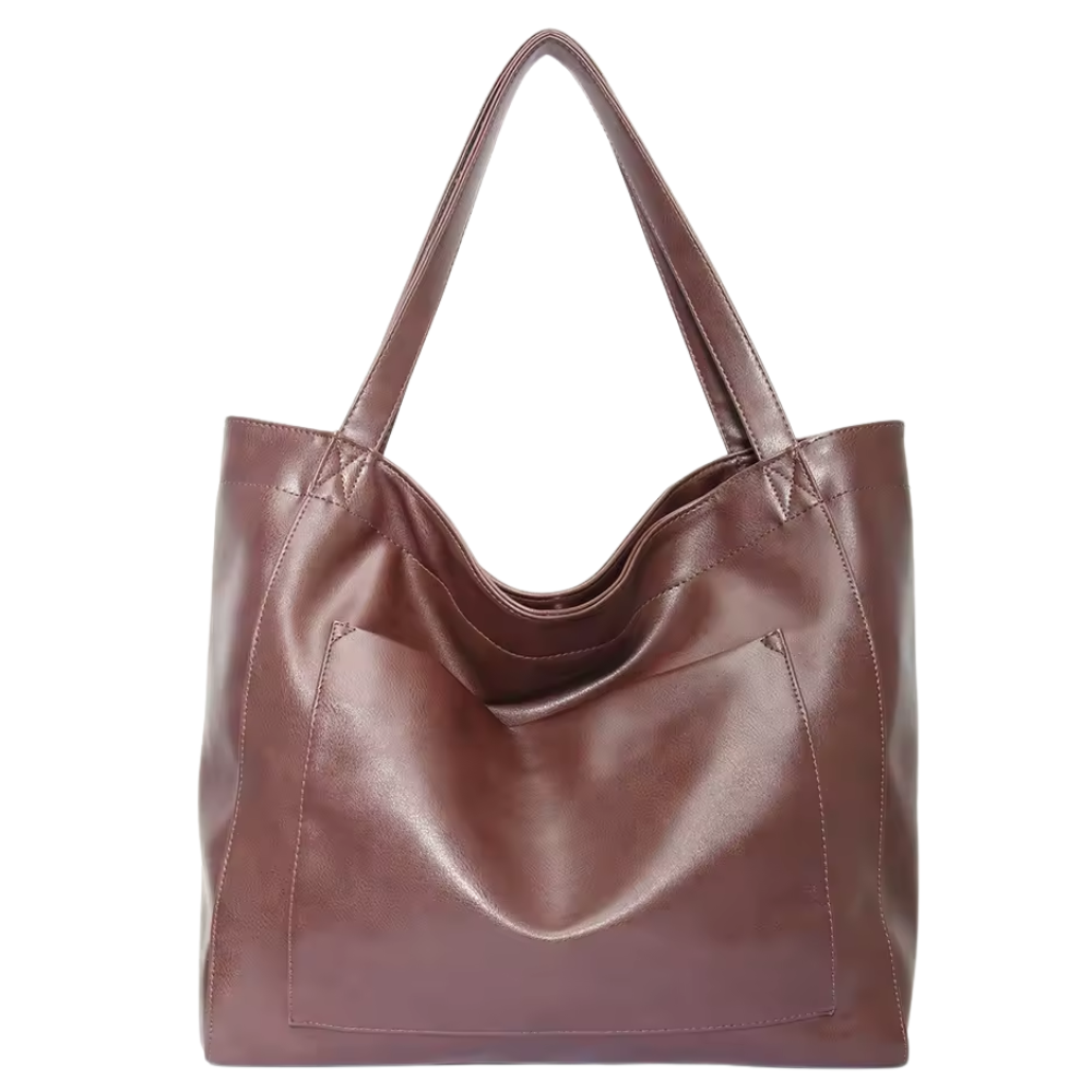 Grand Sac Cabas en Similicuir Luxe | Look Vintage Moderne