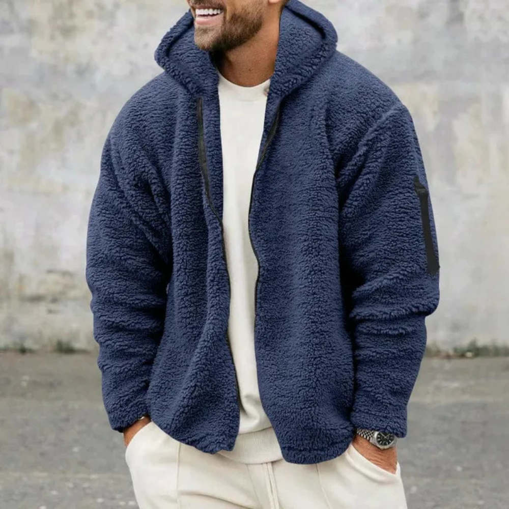 André - Hoodie Sherpa Zippée