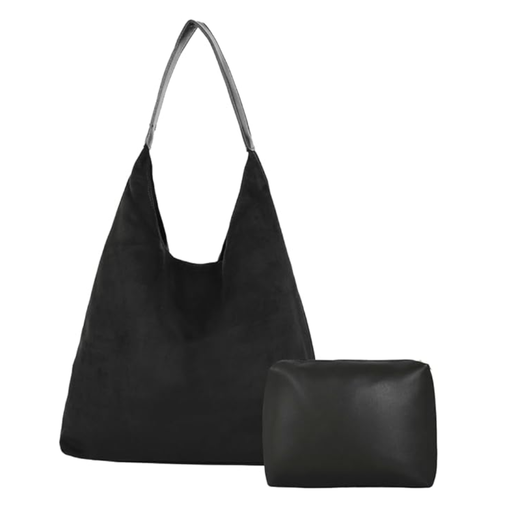 Sac Cabas En Similicuir Suédé Avec Pochette | Élégant, Spacieux