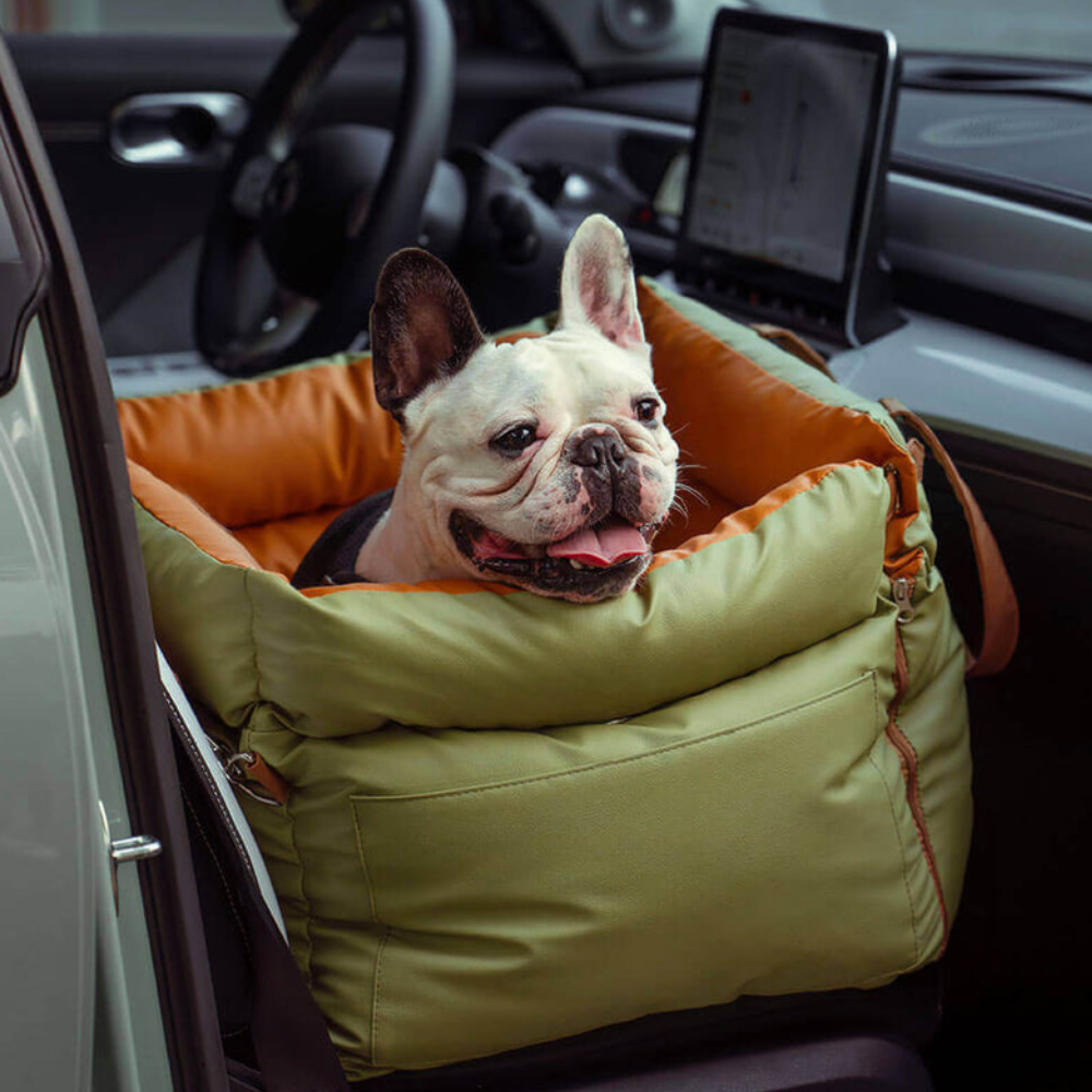 Siège Auto pour Animaux en Similicuir | Voyage Sûr et Élégant