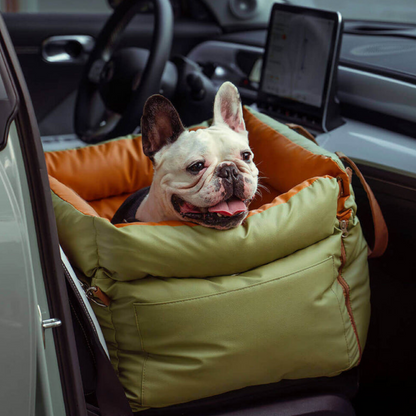 Siège Auto pour Animaux en Similicuir | Voyage Sûr et Élégant