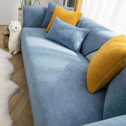Housse de Canapé en Polaire Adaptée aux Animaux | Élégante, Anti-Taches