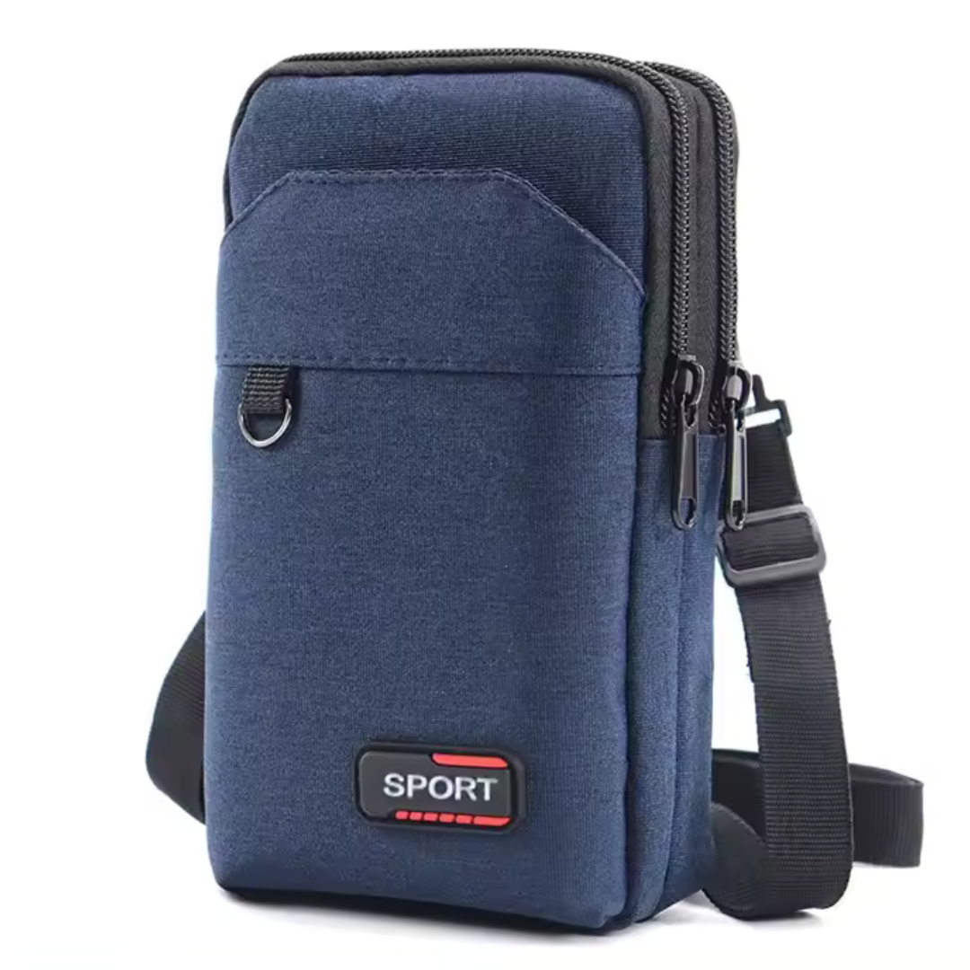 UrbanRunner Bleu | Sac Banane Étanche Voyage et Sport pour Hommes