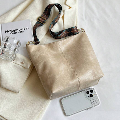 Sac Bandoulière Bohème 2-en-1 en Cuir Vegan | Écologique & Léger