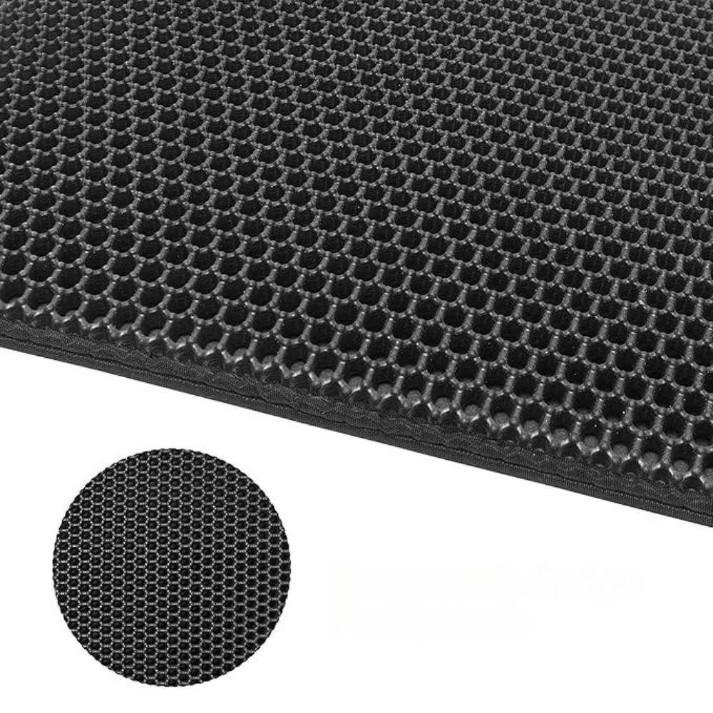 Tapis Litière Chat Double Couche | Protection Anti-Dispersion Nid d’Abeille