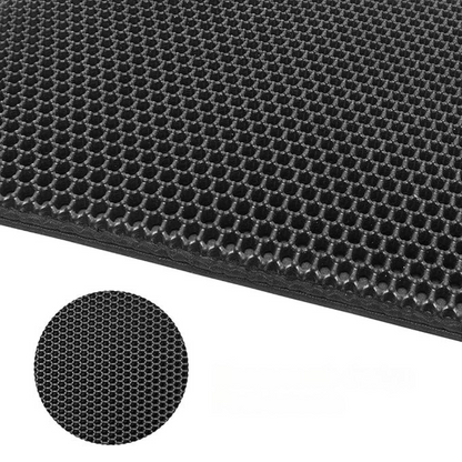Tapis Litière Chat Double Couche | Protection Anti-Dispersion Nid d’Abeille
