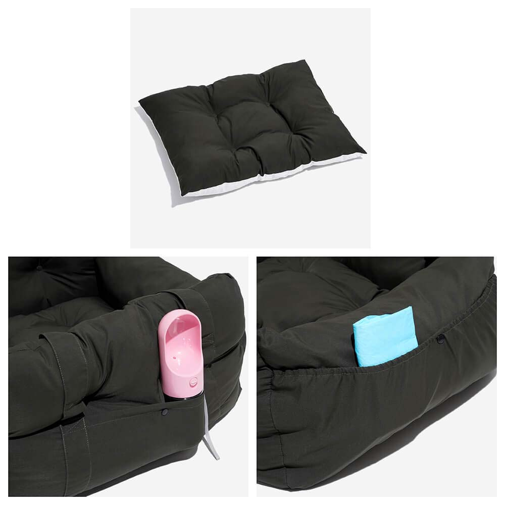 PawRide Siège Auto pour Chien | Lit de Voyage Portable, Confortable