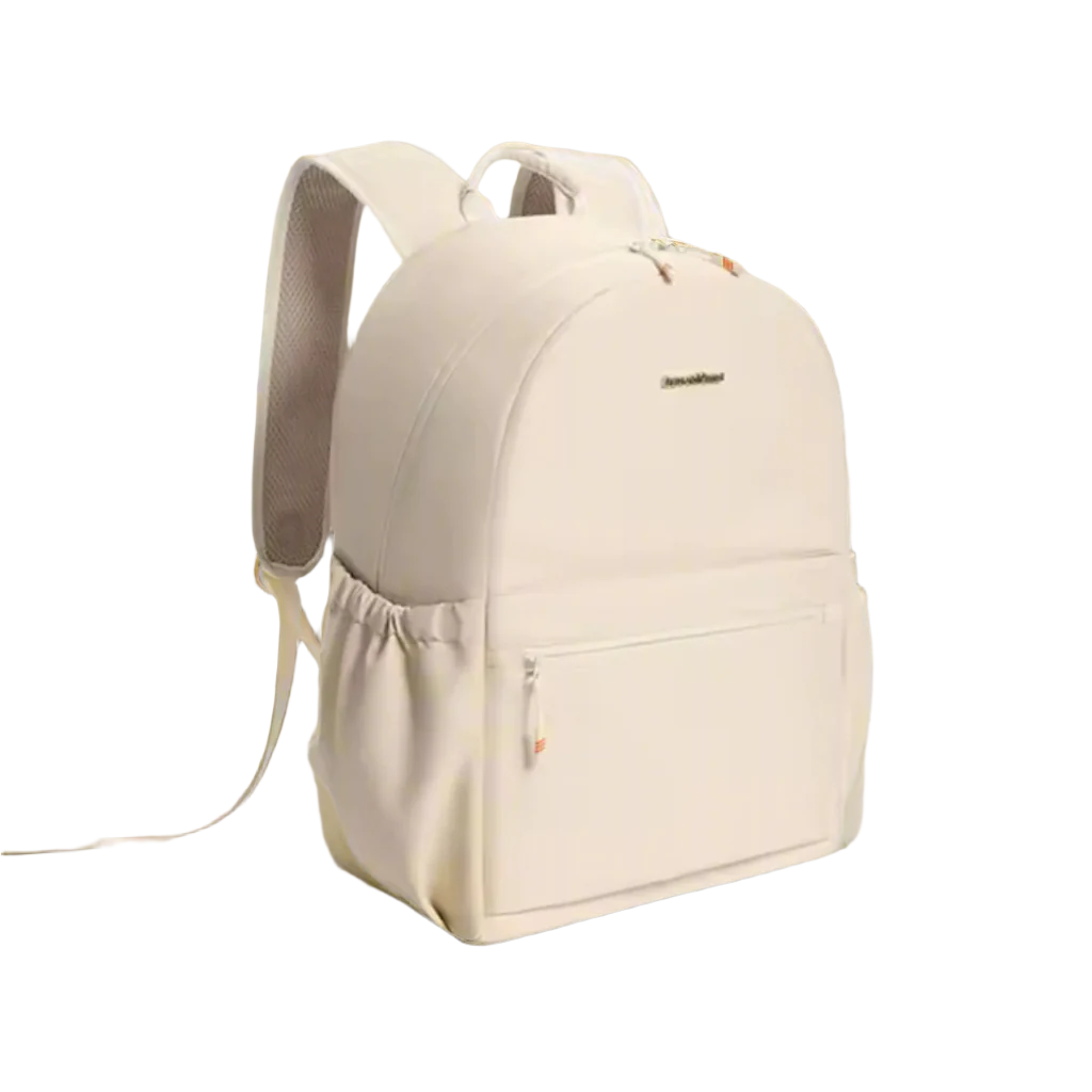 Sac à Dos Urbain Beige | Étanche et Compartiment pour Ordinateur Portable