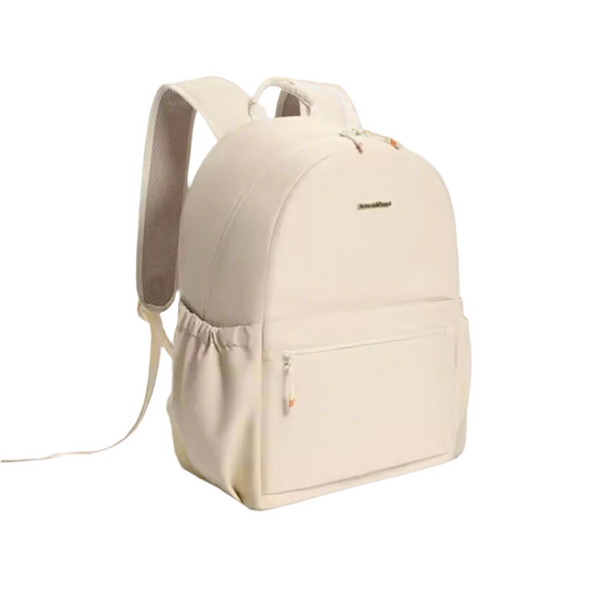 Sac à Dos Urbain Beige | Étanche et Compartiment pour Ordinateur Portable