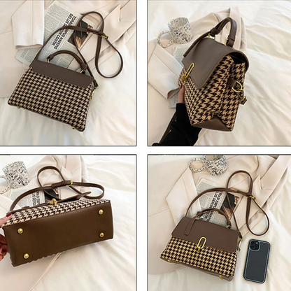 Sophie - Sac à Bandoulière Pied-de-Poule