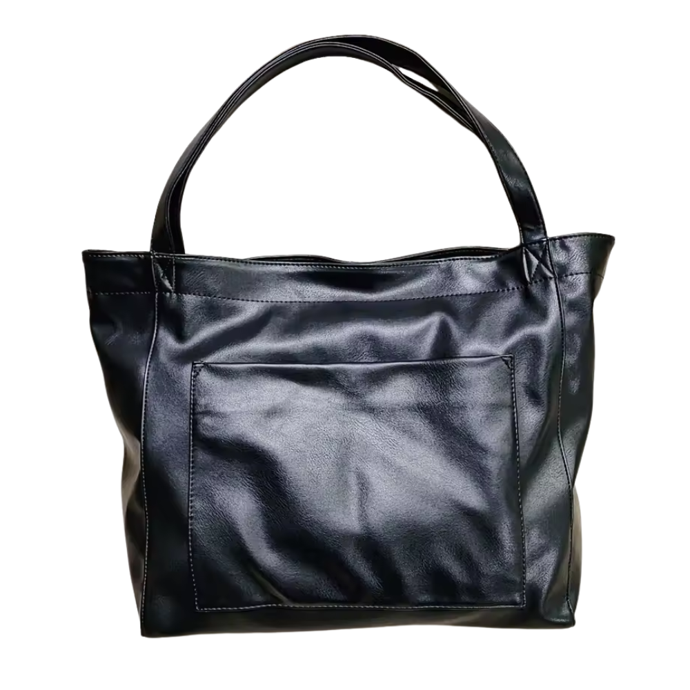 Grand Sac Cabas en Similicuir Luxe | Look Vintage Moderne