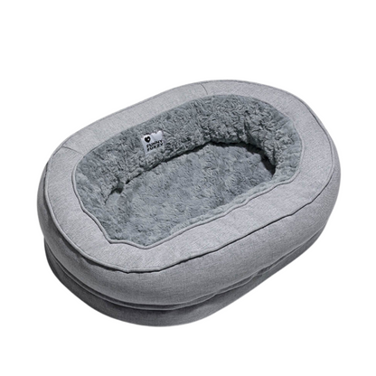 Lit Donut Apaisant pour Chien – Confort Moelleux et Soutien Lombaire