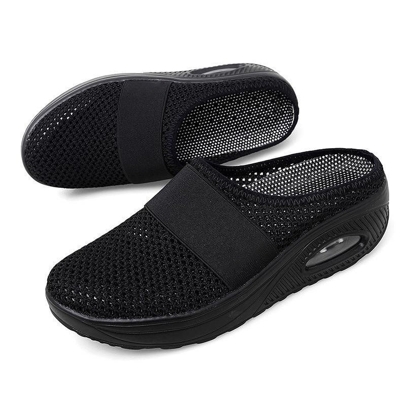 Sabot orthopédique femme avec tissu extensible et soutien