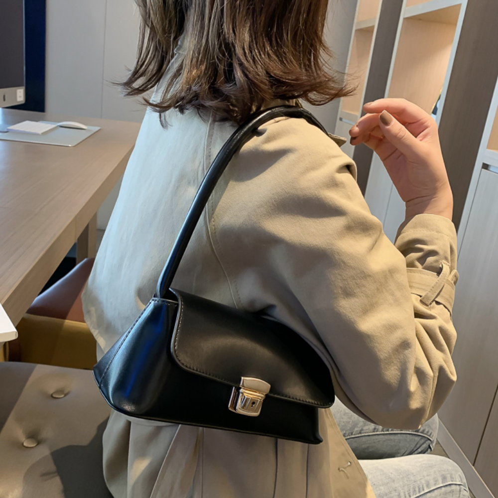 Sac à Main Baguette Minimaliste | Sac d’Épaule Élégant, Tendance