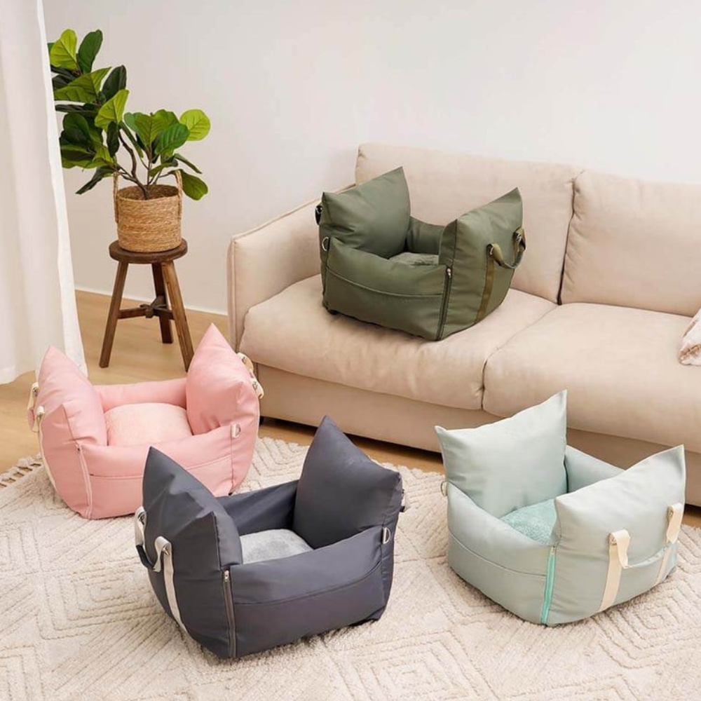 Siège Auto pour Chien de Luxe | Sûr et Confortable