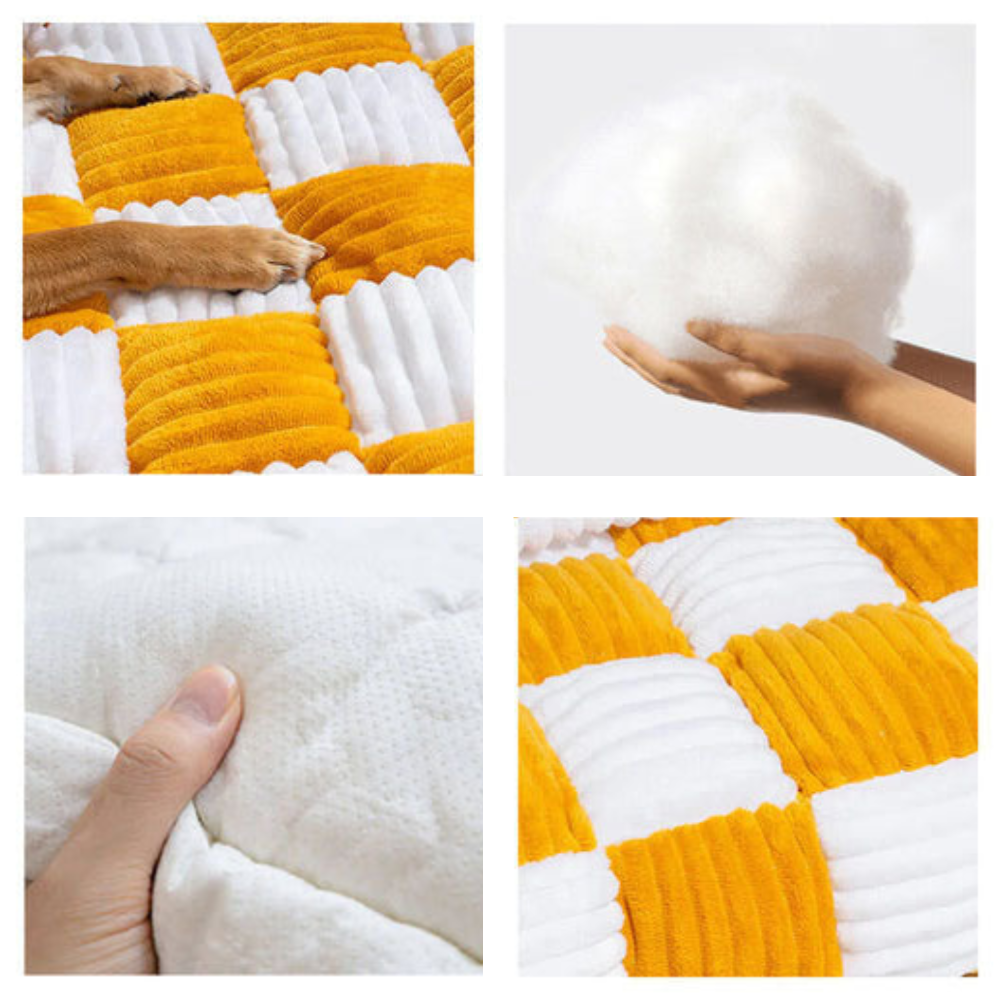 Housse de Canapé à Carreaux pour Chien | Tapis Douillet et Moelleux