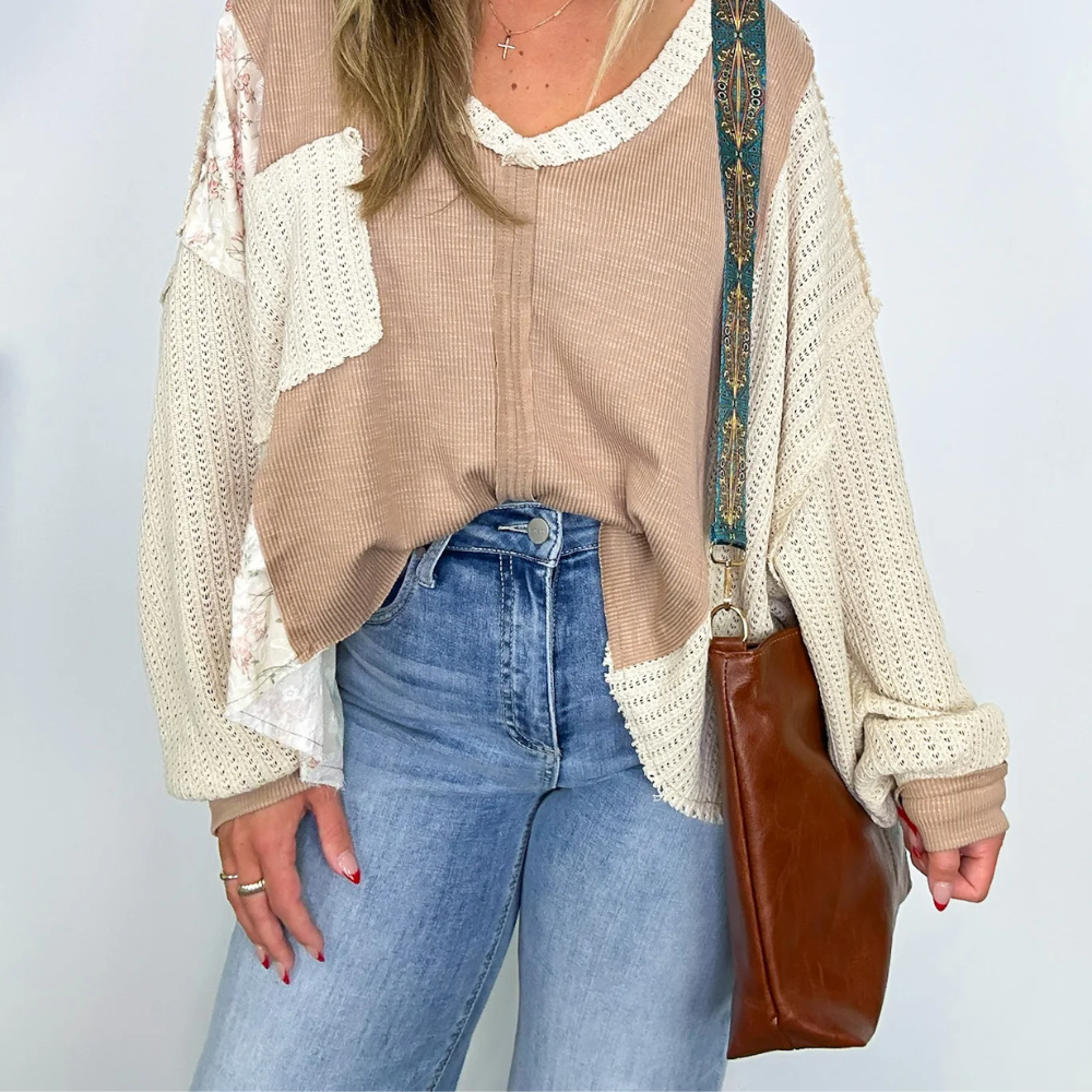 Sac Bandoulière Bohème 2-en-1 en Cuir Vegan | Écologique & Léger