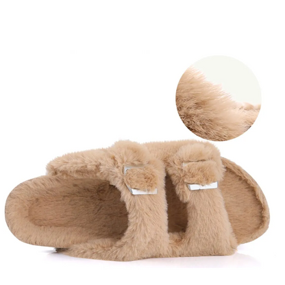 Chaussons Orthopédiques Femme en Fausse Fourrure | Chaleur et Légèreté Confortable
