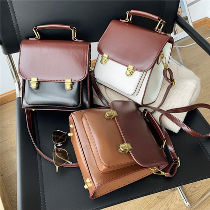 Sac à Dos Rétro Bicolore à Rabat | Sac Convertible en Bandoulière