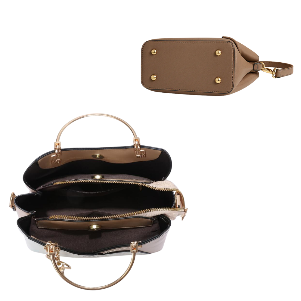 Sac à Bandoulière en Similicuir Multi-Compartiments | Élégant, Réglable