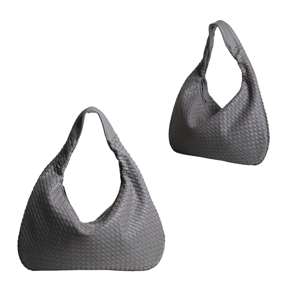 Sac Bandoulière en Cuir Vegan Tressé pour Femme | Élégant et Classique
