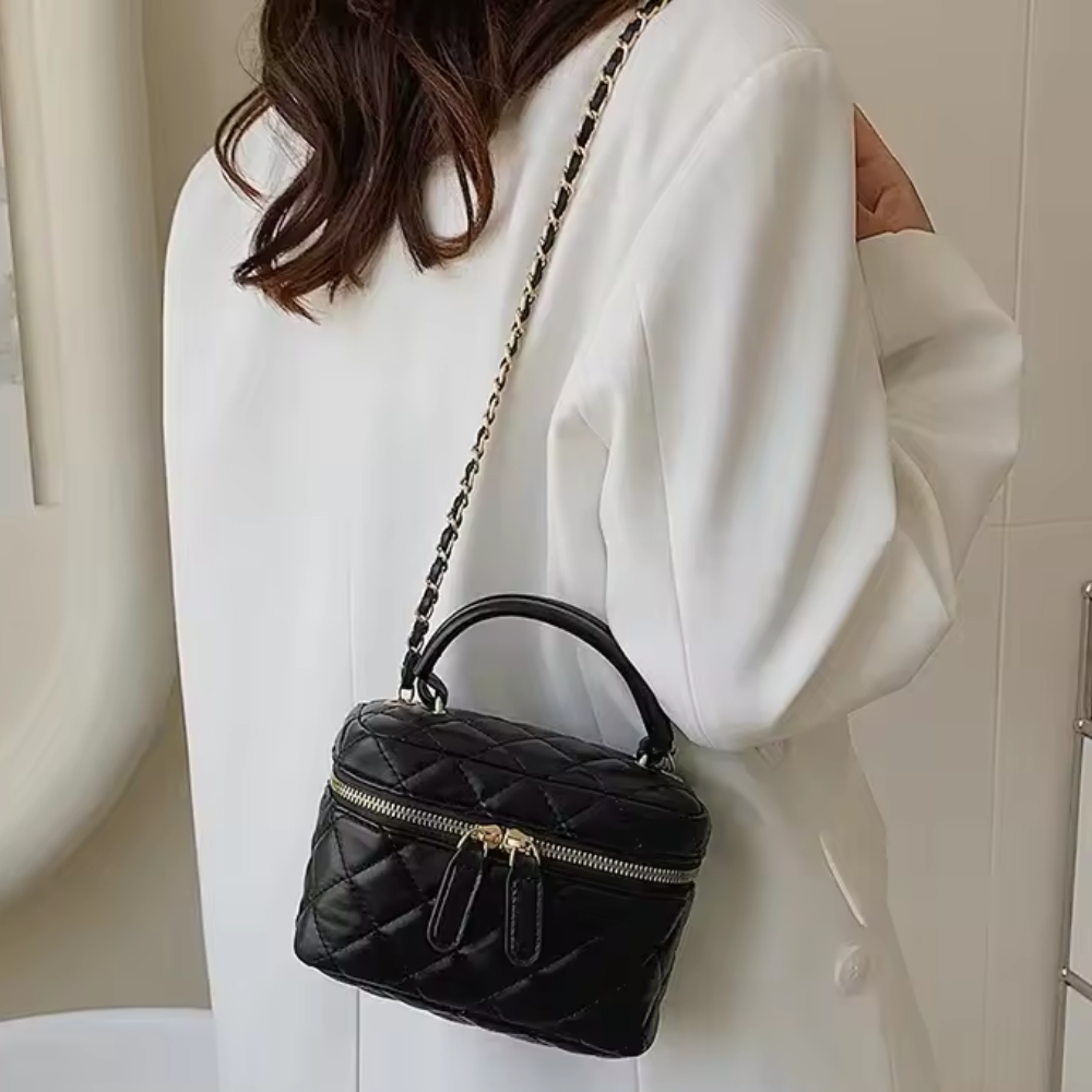 Mini Sac Bandoulière Matelassé | Élégant Sac à Bandoulière à Chaîne