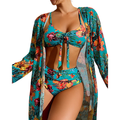 Ensemble Bikini Fleuri – Élégance et Confort Estival