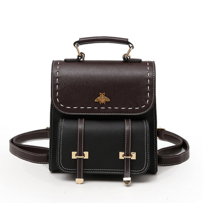 Sac à Dos Mini Classique 2-en-1 | Style Vintage en Similicuir Végan