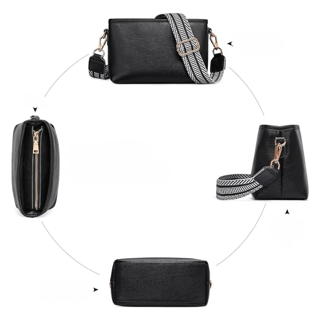 Sac Bandoulière Moderne Femme avec Sangle Réglable | Simple et Compact