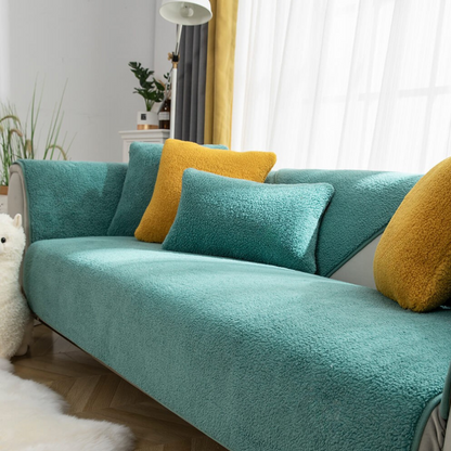 Housse de Canapé en Polaire Adaptée aux Animaux | Élégante, Anti-Taches