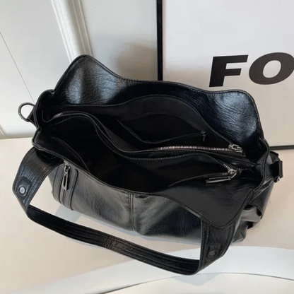 Sac à Main Multi-Poches avec Bandoulière | Similicuir Léger et Spacieux