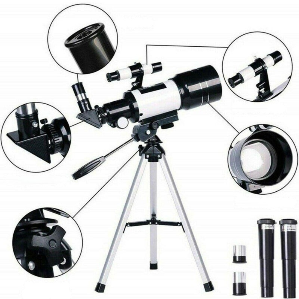 Télescope 300/70mm Lune et Planètes | Parfait pour Enfants, Débutants