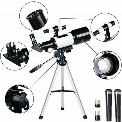 Télescope 300/70mm Lune et Planètes | Parfait pour Enfants, Débutants