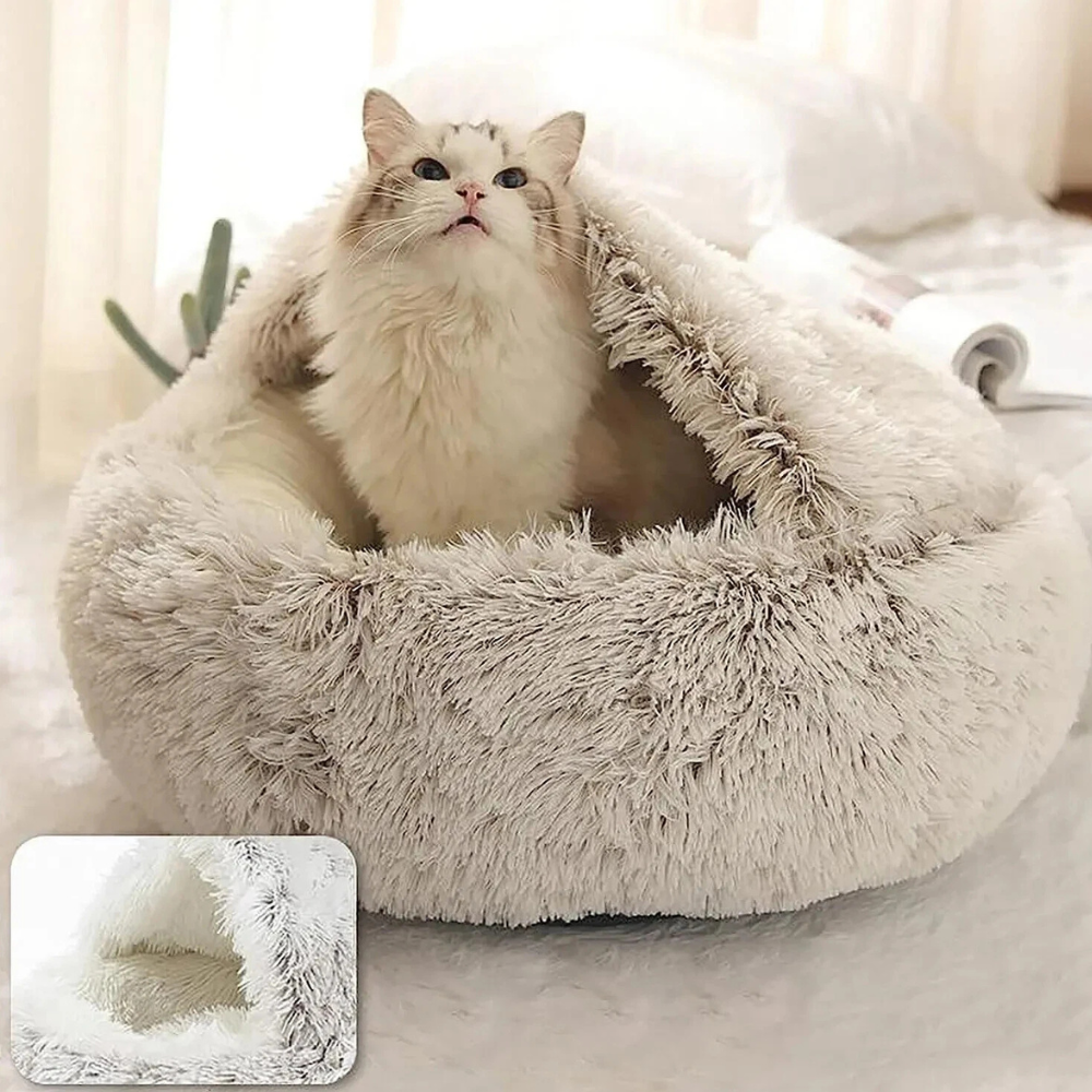 Lit Couvert Fausse Fourrure pour Animaux | Chaud Apaisant Lit