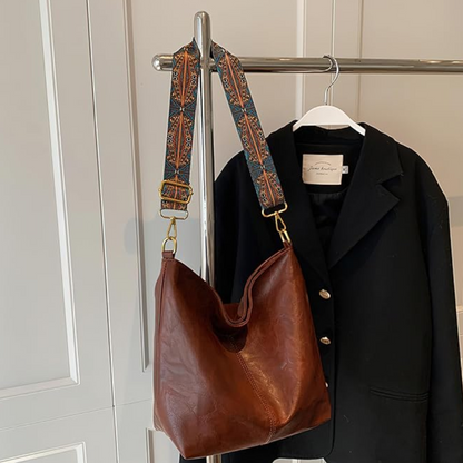 Sac Bandoulière Bohème 2-en-1 en Cuir Vegan | Écologique & Léger