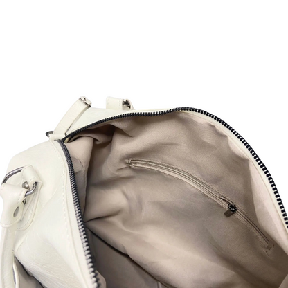 Sac Épaule Blanc en Cuir PU Élégant | Léger, Luxe au Quotidien