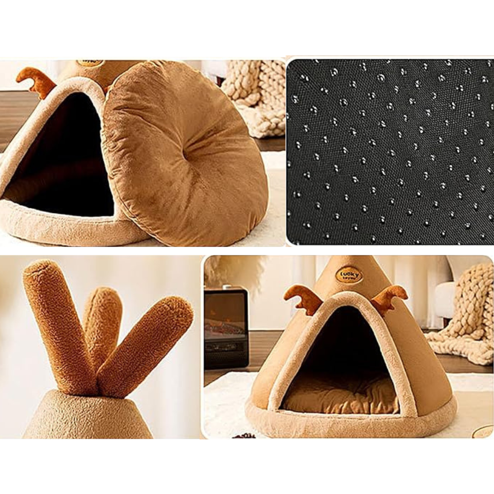 Lit Tente pour Animaux QuickWarm | Doux, Confort Instantané