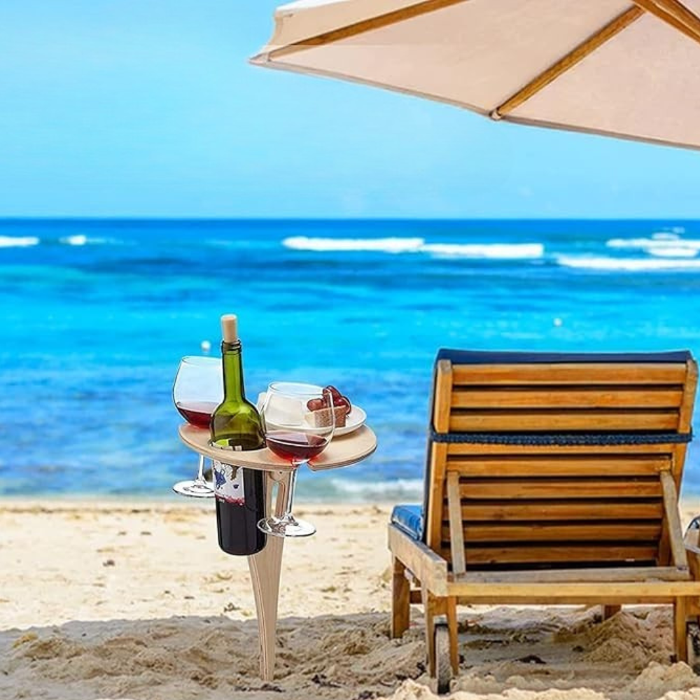 Table à Vin Portable pour l’Extérieur | Léger et Pliable