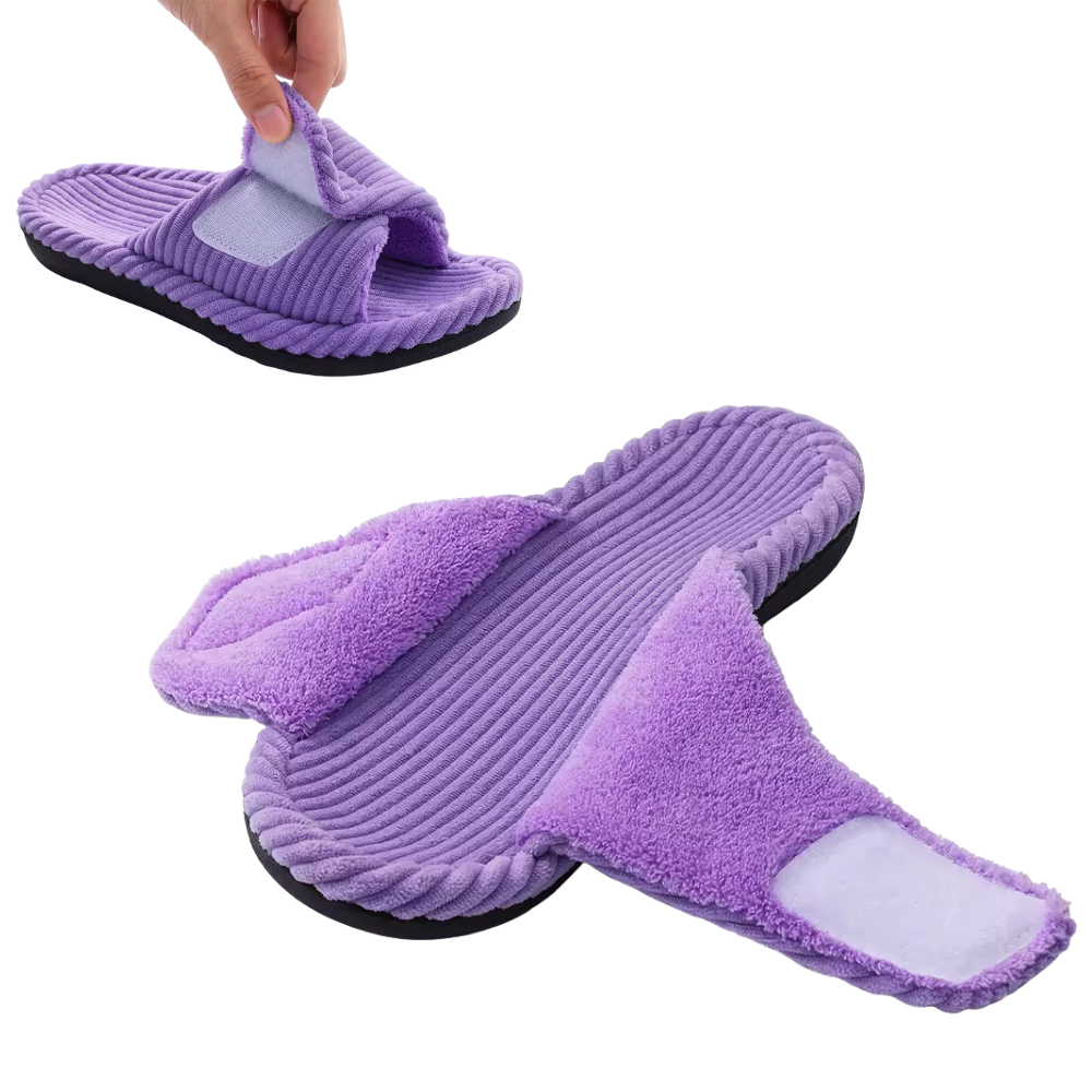 Chaussons Femme en Maille Côtelée Douce | Confort Légèr