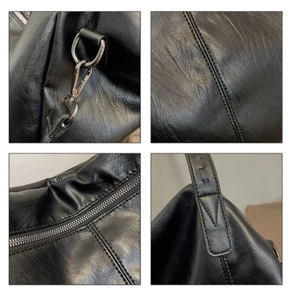 Grand Sac Hobo Bandoulière Noir | Sac Épaule Stylé, Léger